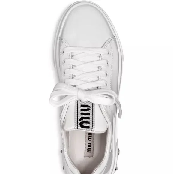 Miu Miu Women's Crystal Skate Sneakers NWB - Picture 3 of 5